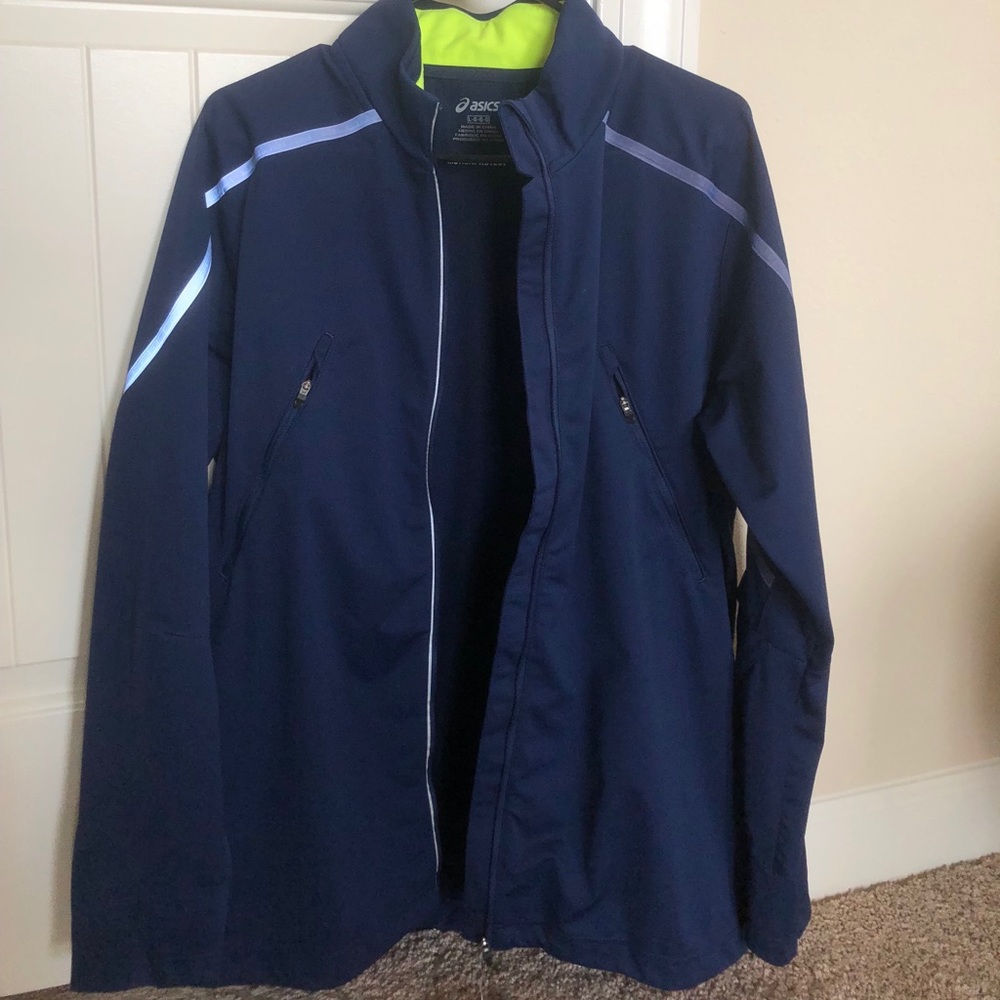 ASICS lightshow running jacket size L NWT